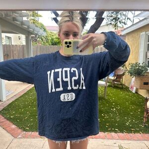 BRANDY MELLVILE rare oversized aspen tee